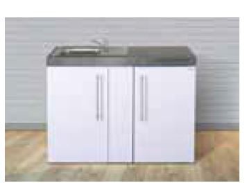 Minicocina kitcheline MK-120 A frigorífico y corredera 1 - Bricolaris Minicocina kitcheline MK-120 A frigorífico y corredera