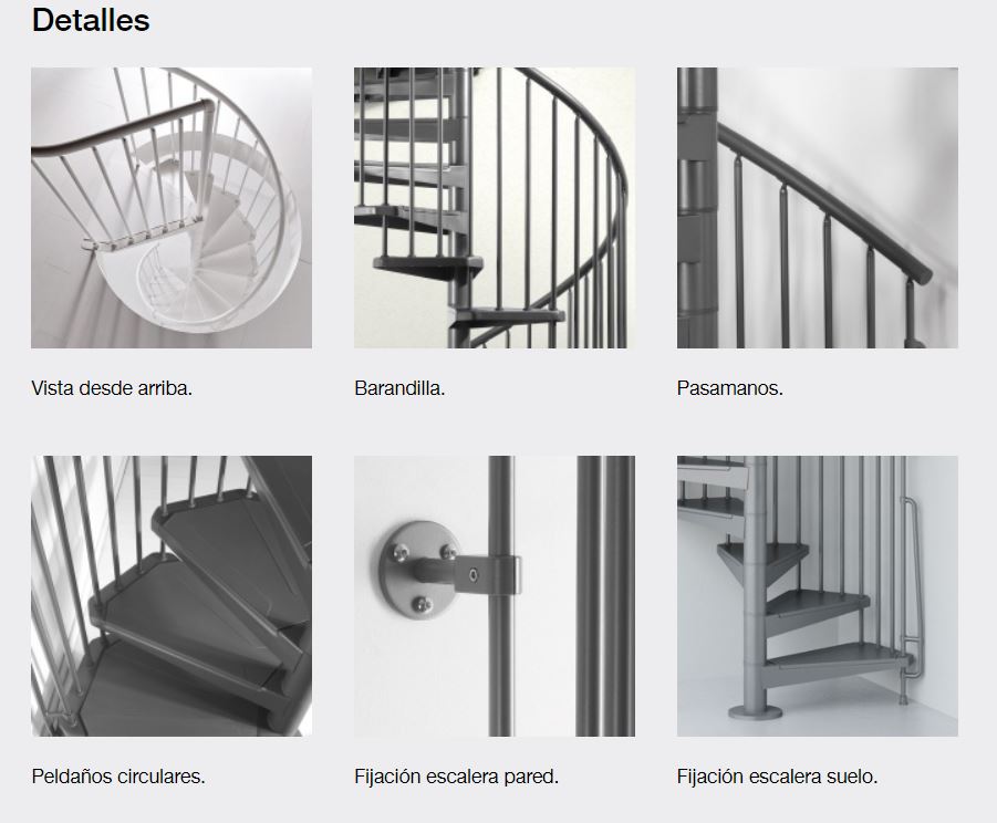 Escalera caracol Magia 50 diámetro 130cm (para interior) - Imagen 3