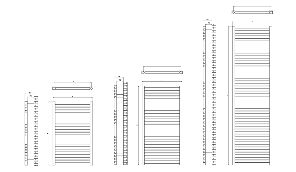 Radiador Cuadro de 800x500mm cromado 3 - Bricolaris Radiador Cuadro de 800x500mm cromado - Imagen 3