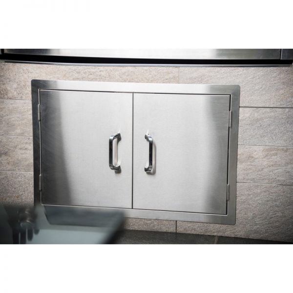 Módulo encastrable para cocinas de exterior. Doble puerta de Inox - Imagen 3