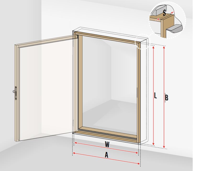 Puerta para aprovechamiento de espacios DWT Termoaislante 3 - Bricolaris Puerta para aprovechamiento de espacios DWT Termoaislante - Imagen 3