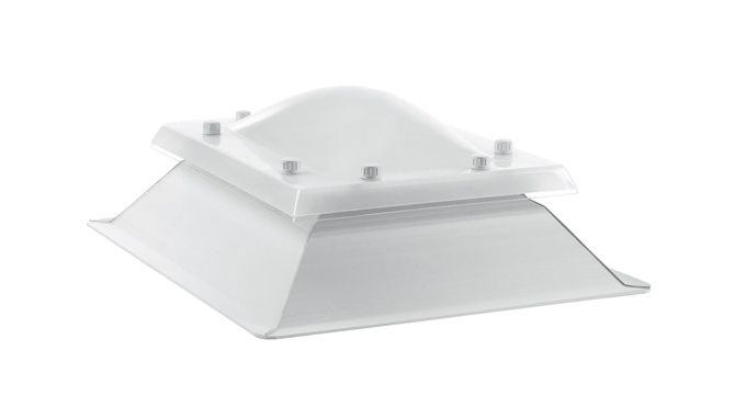 Claraboya fija cuadrada zócalo inclinado. 1 - Bricolaris Claraboya fija cuadrada zócalo inclinado.