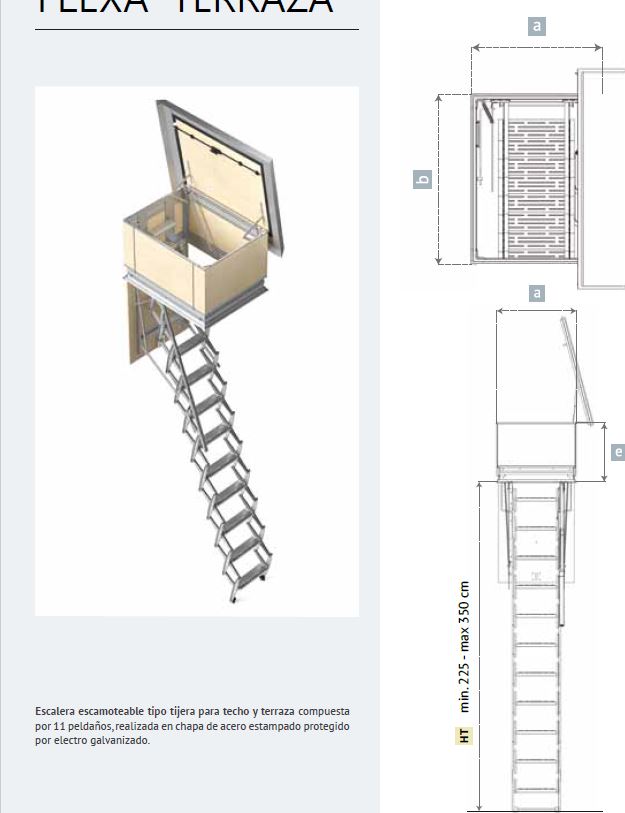 Escalera escamoteable modelo flexa-terraza - Imagen 4