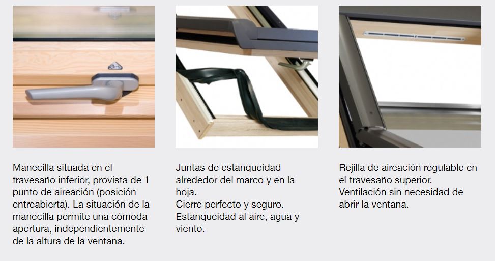 Ventana para tejado de apertura pivotante modelo Roto Designo R45 - Imagen 2