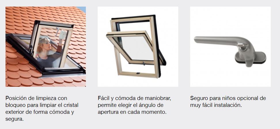 Ventana para tejado de apertura pivotante modelo Roto Designo R45 - Imagen 3